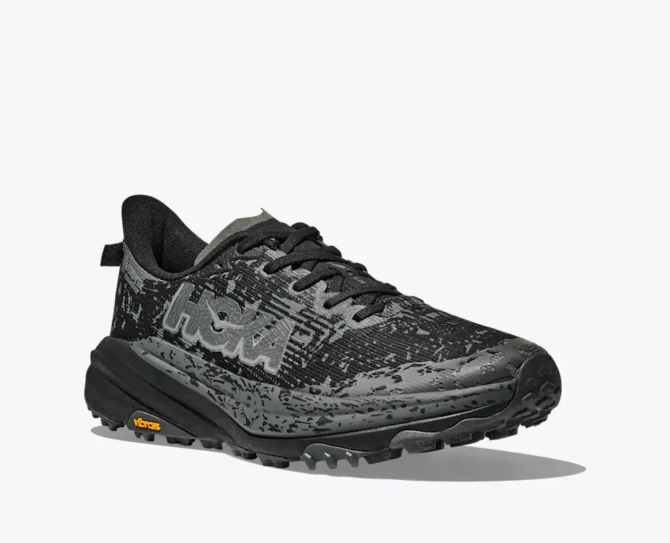 Hoka Speedgoat 6 GTX Trail Running Shoes - Black And Gray