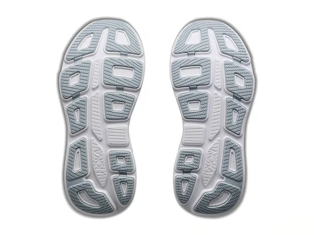 Hoka Bondi 9 Running Shoes - Gray And White