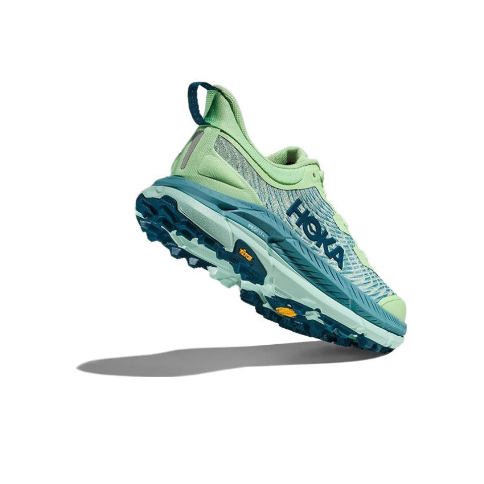Hoka Mafate Speed 4 Trail Running Shoes - Mint Green And Teal