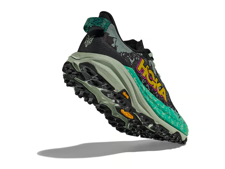 Hoka Speedgoat 6 Trail Running Shoes - Black And Green