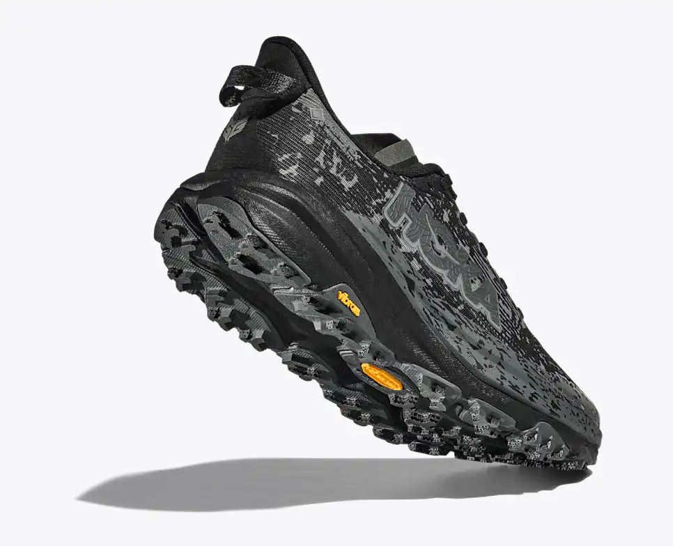 Hoka Speedgoat 6 GTX Trail Running Shoes - Black And Gray