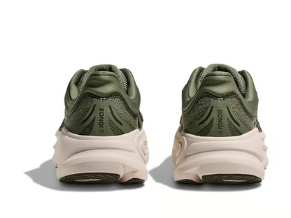Hoka Bondi 9 Running Shoes - Olive And Cream