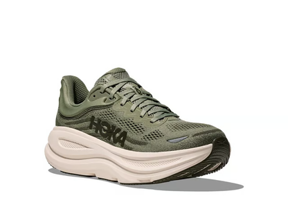 Hoka Bondi 9 Running Shoes - Olive And Cream