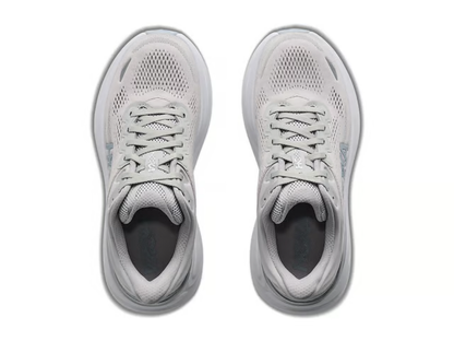 Hoka Bondi 9 Running Shoes - Gray And White
