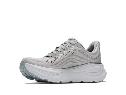 Hoka Bondi 9 Running Shoes - Gray And White