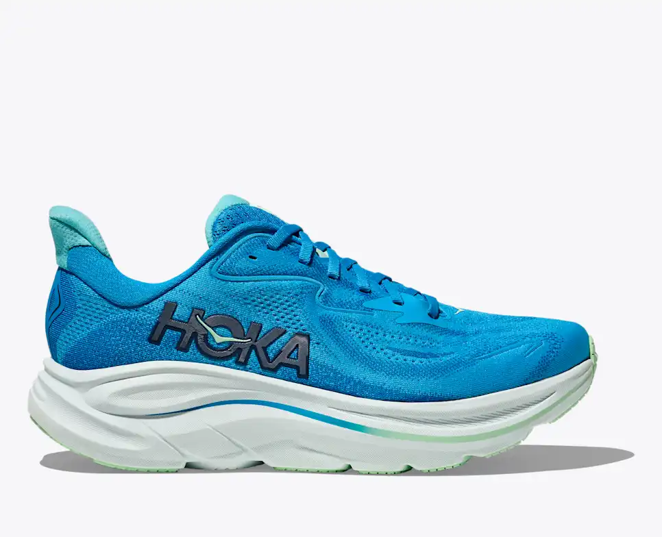 Hoka Clifton 10 Running Shoes - Blue And Mint