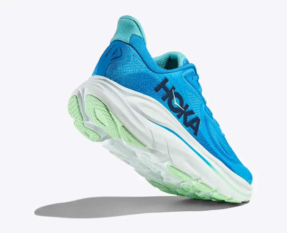 Hoka Clifton 10 Running Shoes - Blue And Mint