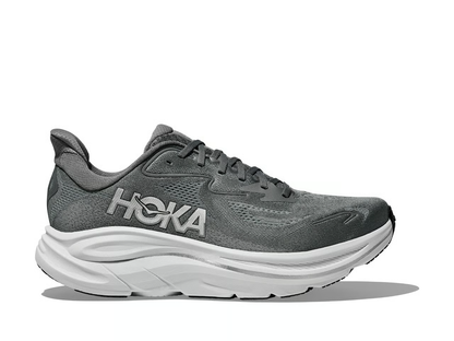 Hoka Clifton 10 Running Shoes - Gray And White