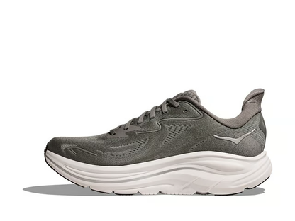 Hoka Clifton 10 Running Shoes - Gray And White