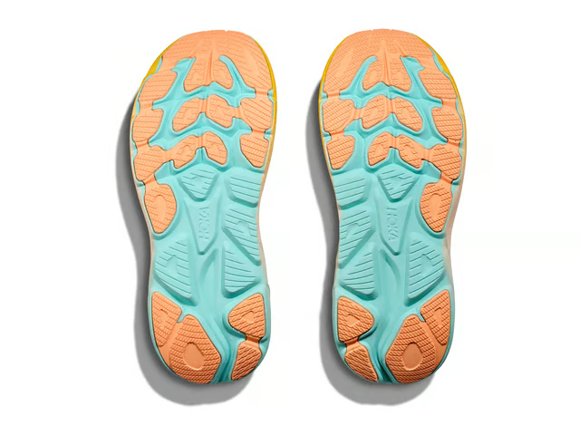 Hoka Clifton 10 Running Shoes - Mint And Orange