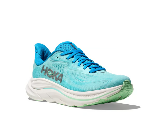 Hoka Clifton 10 Running Shoes - Aqua Blue And Mint