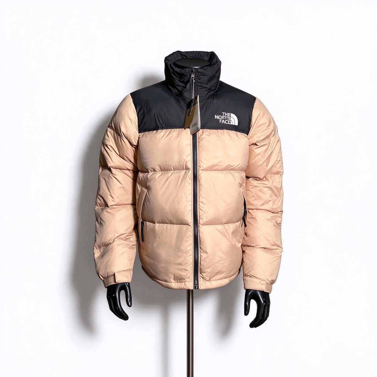 The North Face 1996 Down Jacket - Beige & Black