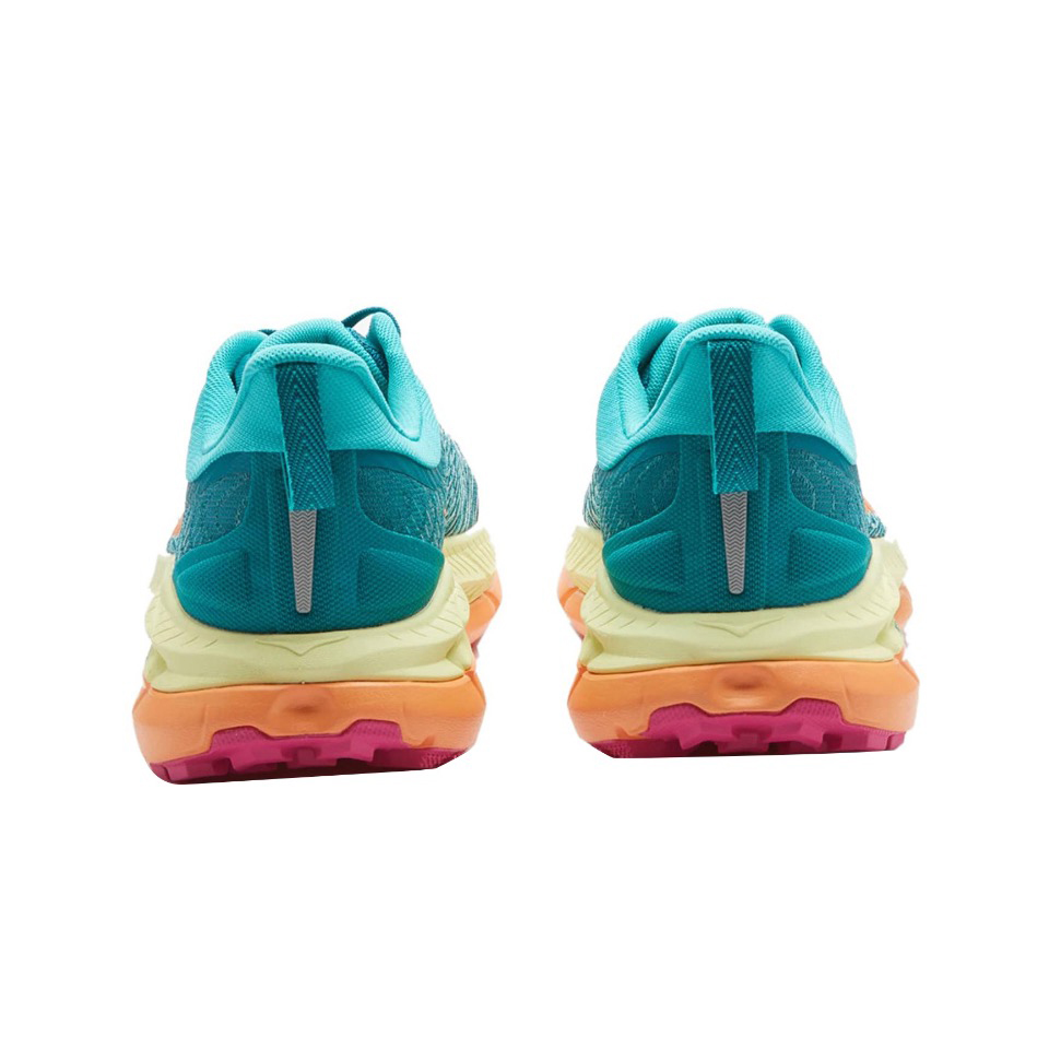 Hoka Mafate Speed 4 Trail Running Shoes - Teal And Peach