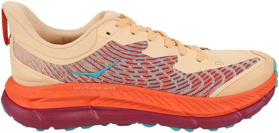 Hoka Mafate Speed 4 Trail Running Shoes - Beige And Orange