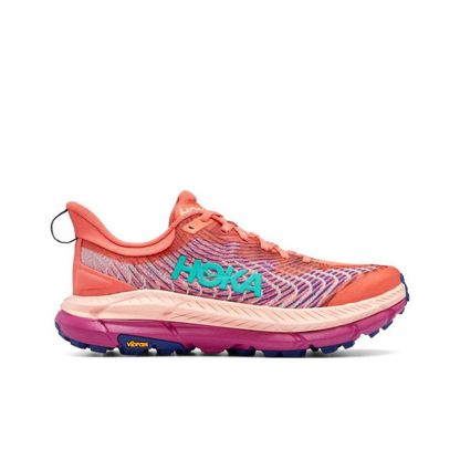 Hoka Mafate Speed 4 Trail Running Shoes - Coral And Magenta