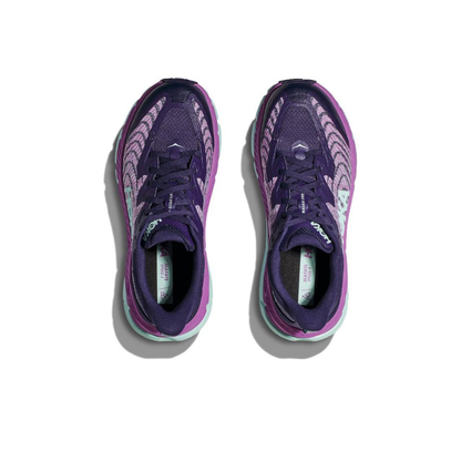 Hoka Mafate Speed 4 Trail Running Shoes - Purple And Mint Green