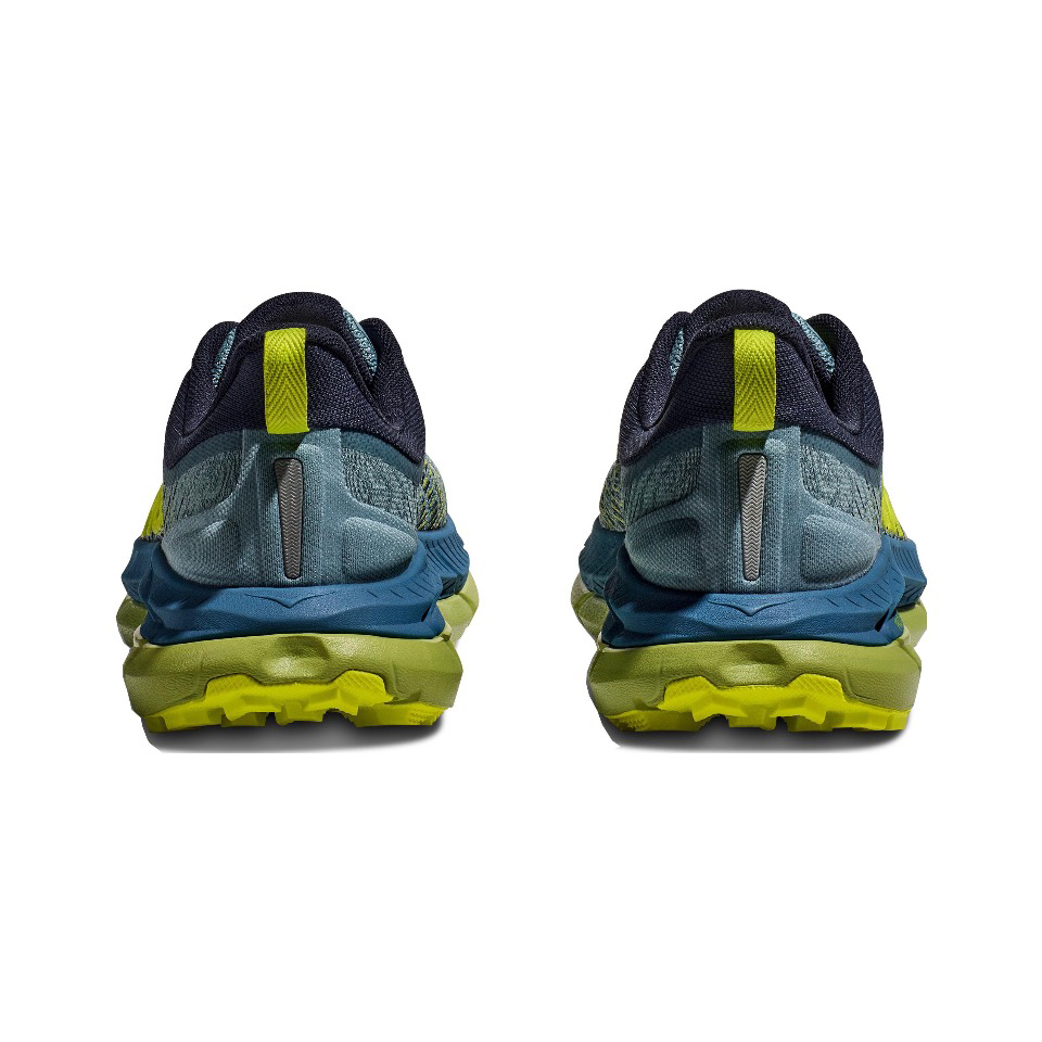 Hoka Mafate Speed 4 Trail Running Shoes - Blue And Lime Green